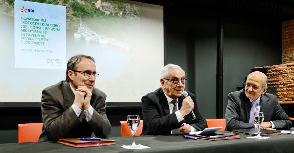 Signature convention Région Midi-Pyrénées EDF