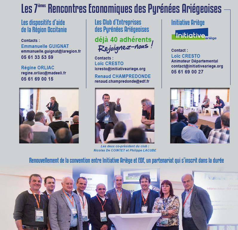 bilan des 7èmes rencontres économiques des Pyrénées Ariégeoises