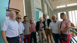 participants à la visite de la centrale EDF de Pragnères